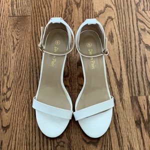 White Strappy Heels